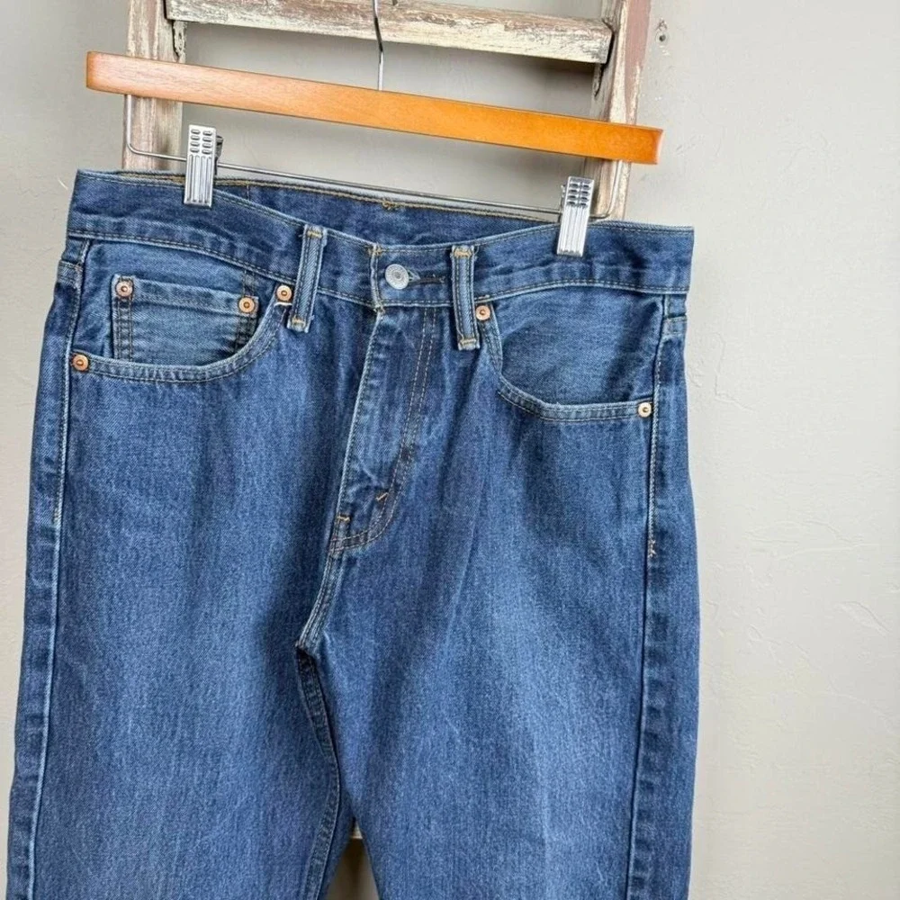 Mens Levi Strauss 505 Blue Denim Relax Fit Jeans size 30x30‎